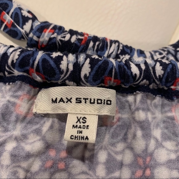 Max Studio geometric floral tank - Picture 3 of 4